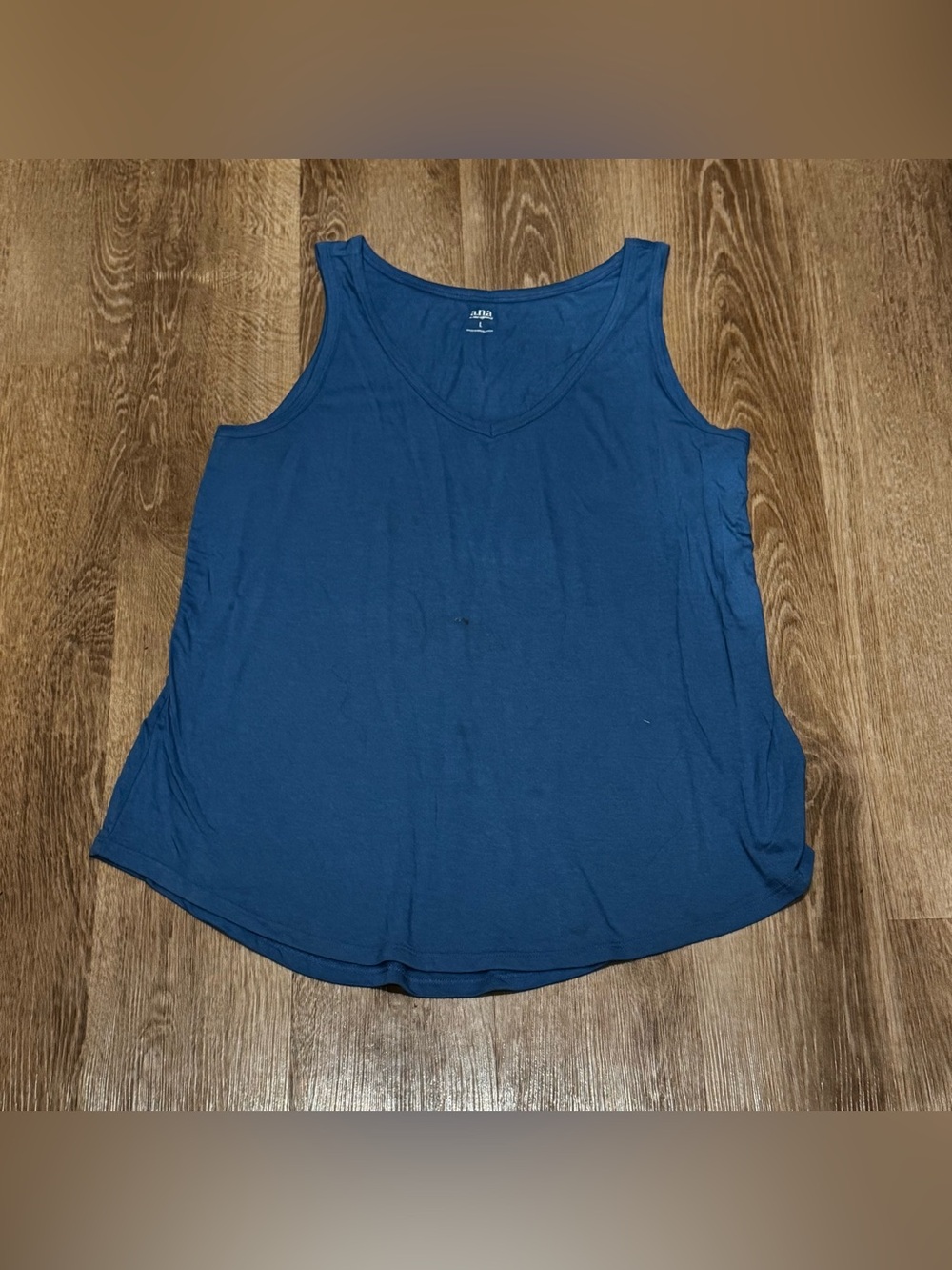 a.n.a Deep Blue V-Neck Tank Top